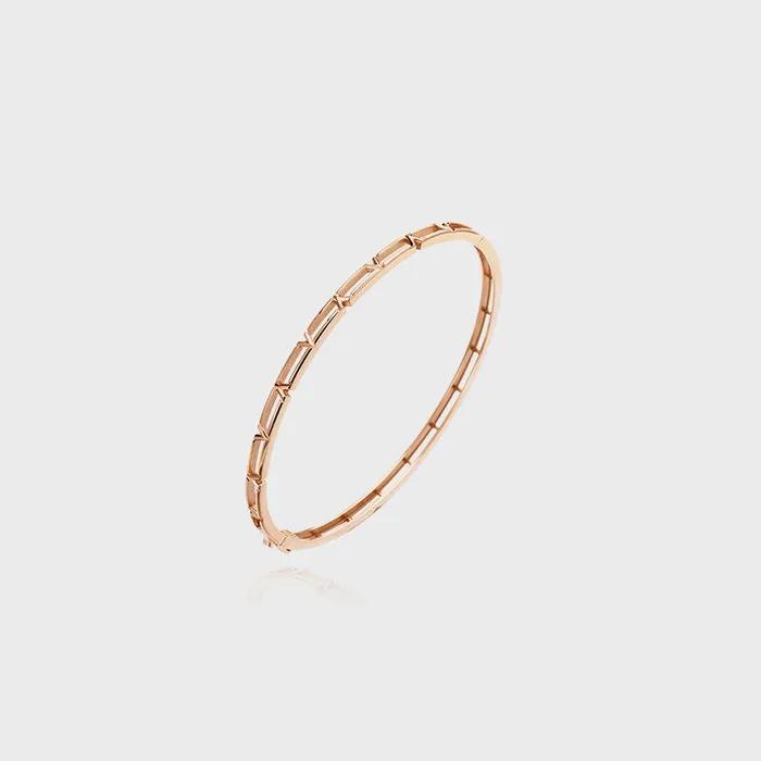 14K Pink Gold Show Love Infinity Bangle (M) Bracelet TBJK4P00300M-M