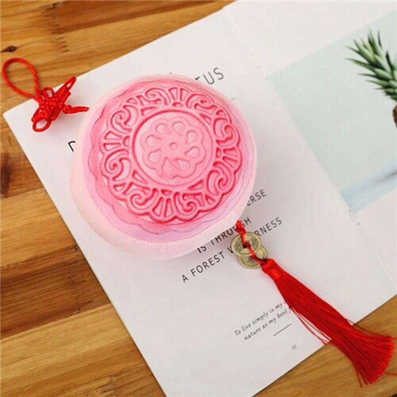 Soft And Cuddly Plush Mooncake Pendant Perfect Holiday Gift