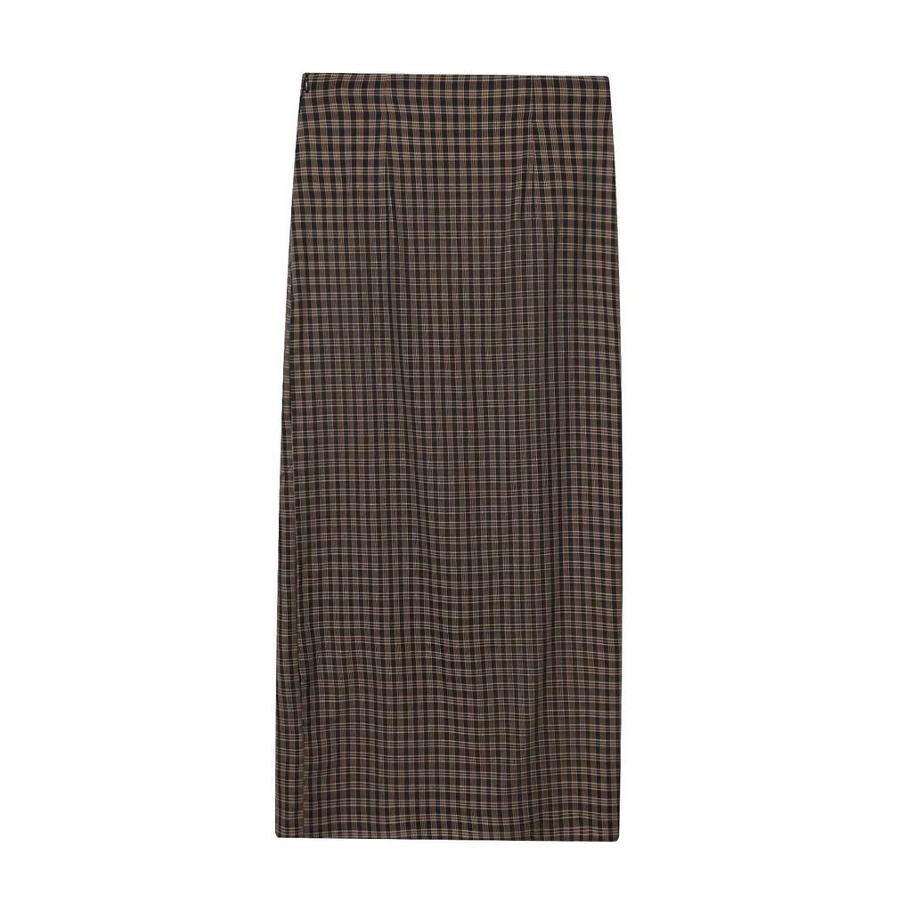 European Style 2026 Women's Slimming Pleated Plaid Skirt
