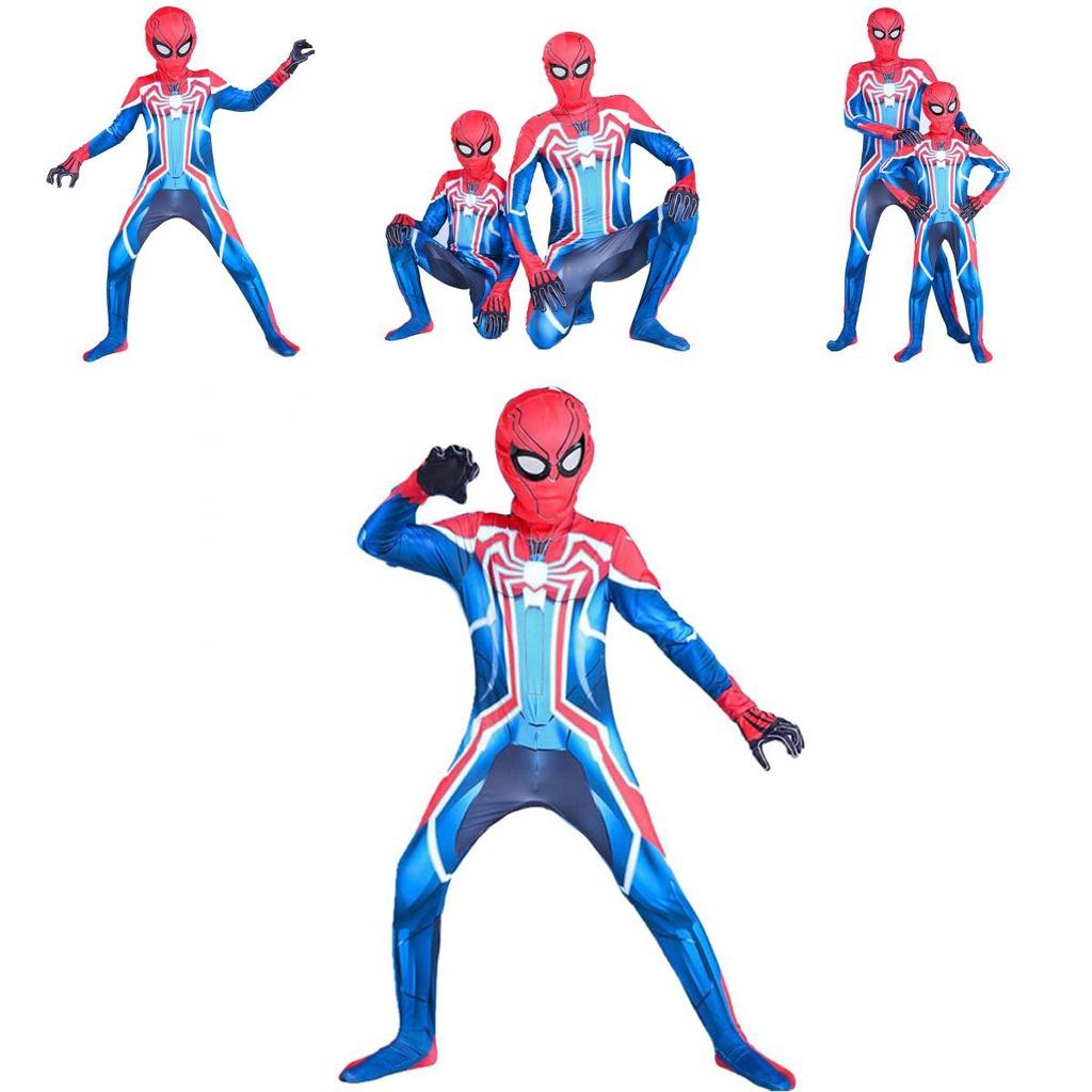 Stylowy Kostium Jednoczęściowy Spiderman Ps4 Velocity Dla Dorosłych i Dzieci Z Unikalnym Wzorem