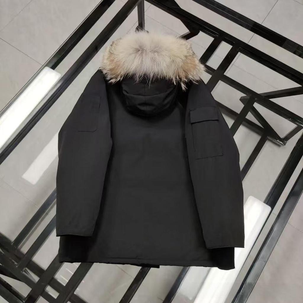 Unisex Expedition Down Jacket Model 08 with Wolf Fur Hood