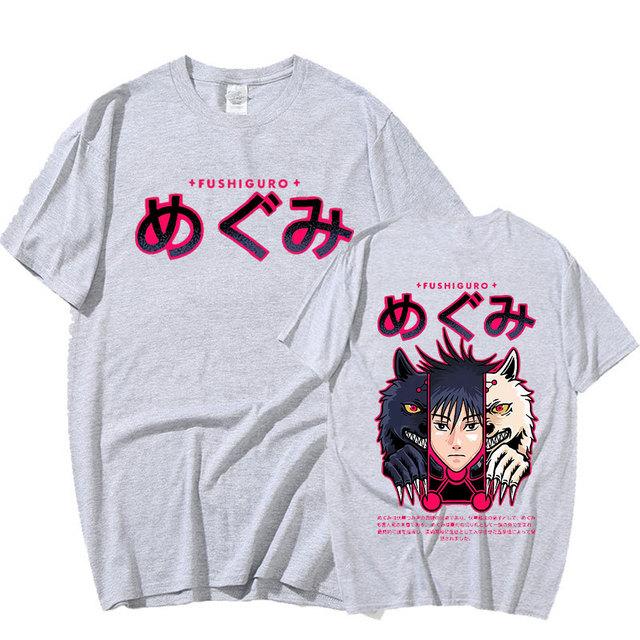

Японское аниме Дзюдзюцу Кайсен Фушигуро Мегуми Харадзюку Футболка Манга Графическая мужская повседневная хлопковая футболка с короткими рукавами Летняя футболка Негабаритная уличная одежда XXL