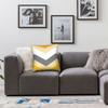 Yellow Grey Geometric Pillow Case Fashion Pillow Cover Soft Pillowcases For Sofa Car Home Decor