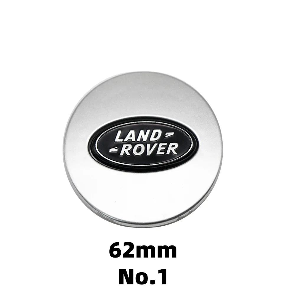 4Pcs 62mm Car Styling Car Wheel Center Hub Cap Covers Badge For Land rover SVR Discovery Velar Evoque Range Rover L322 L405 L551
