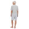 Tuta adattiva da donna per anziani con cerniera posteriore cerniera all'inguine Color Blocking Anti-strappo Tuta intera Bodysuit Alzheimer