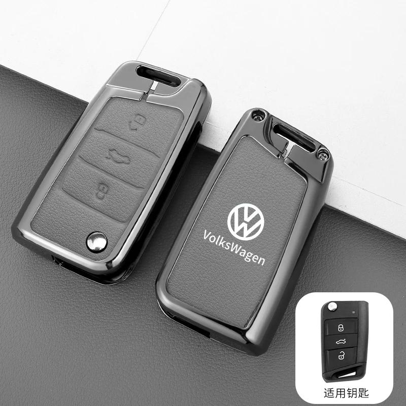 

VW GTI GOLF 2026 Hot For VW VOLKSWAGEN Zinc Alloy Car Smart Remote Key Case Cover Shell For VW Volkswagen Golf 7 MK7 Tiguan MK2