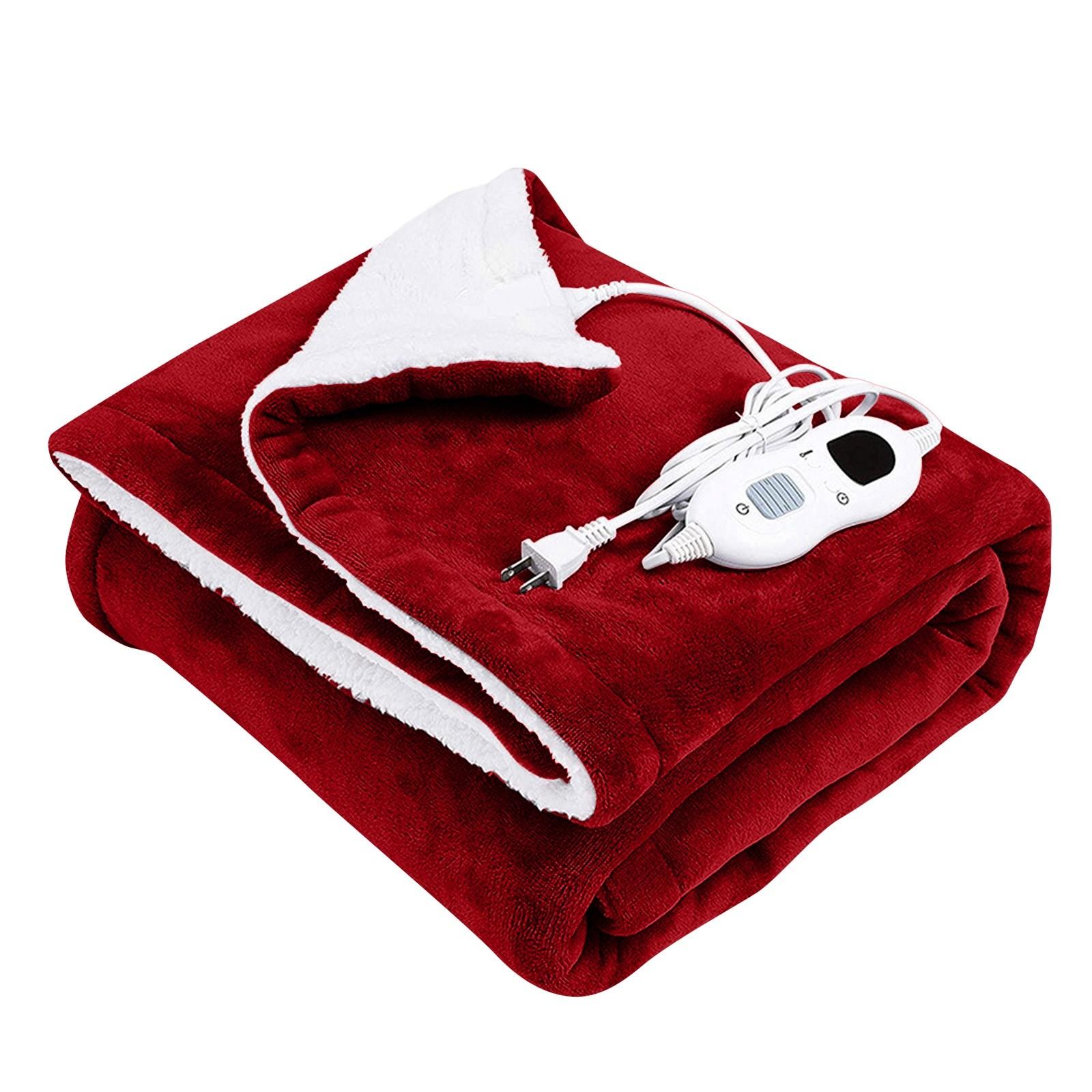 

Фланелевая грелка, электроодеяло, бытовой электрический матрас, электрическое одеяло 50x60 ДЮЙМОВ красный