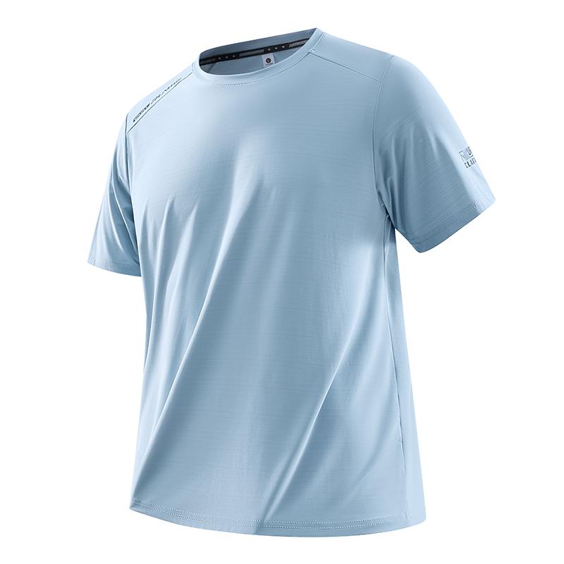 Ice Silk Quick-drying Casual Sports Short-sleeved T-shirt Plus Size Men's Clothing