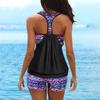 2024 Frauen Hohe Taille Tankini Sommer Neue Design Druck Bademode Badeanzug Bikini Badeanzug Zwei Stück Set Strand Tragen Bikinis