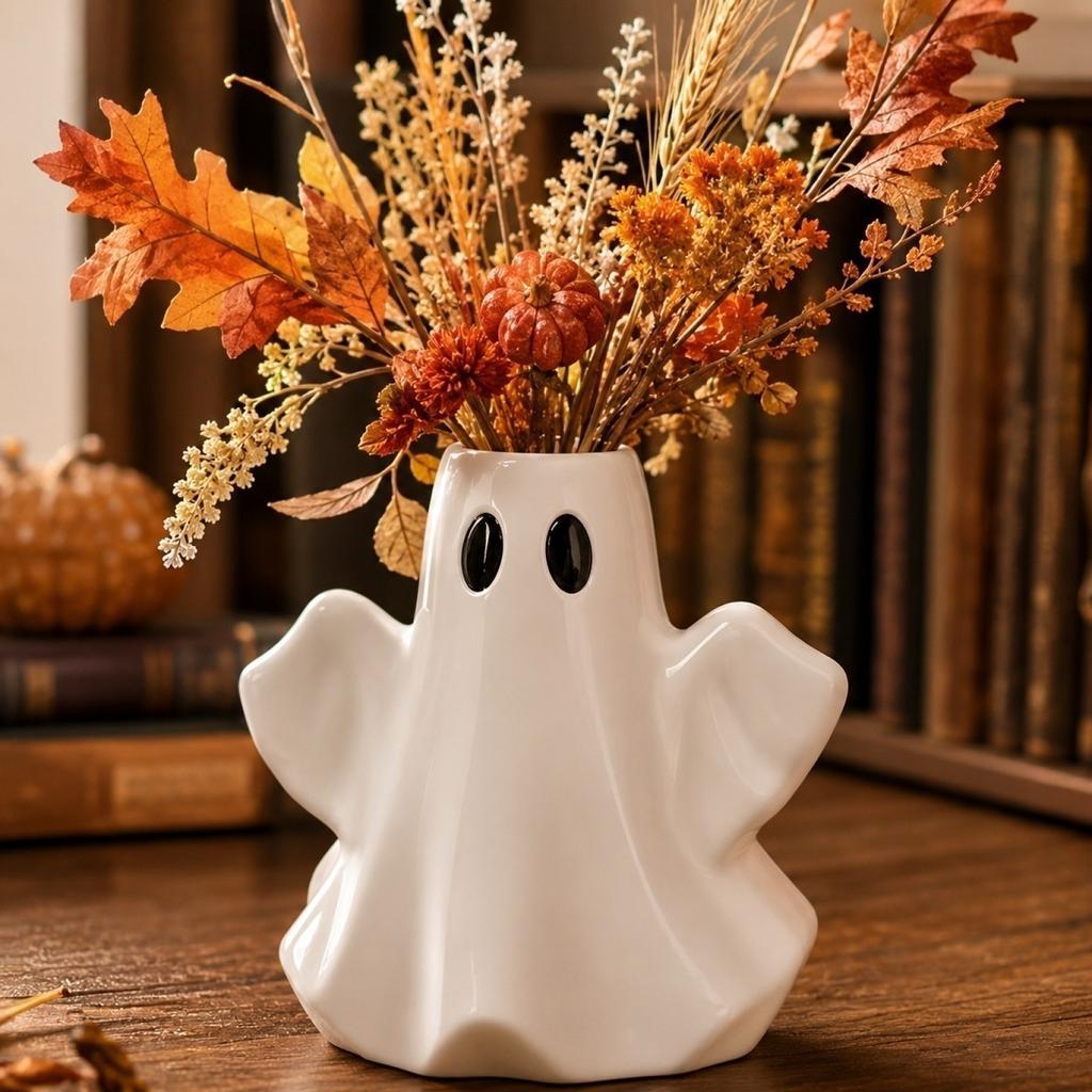 Halloween Ceramic Vase for Home Decor