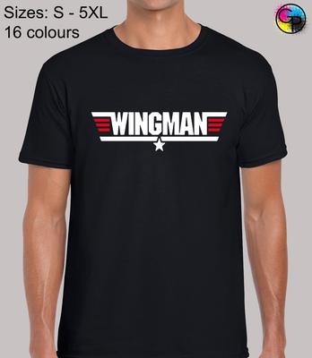 Wingman Vtipné Novinkové Vtipné Pilot Top Běžný Střih Tričko Top TShirt Tee pro Muže