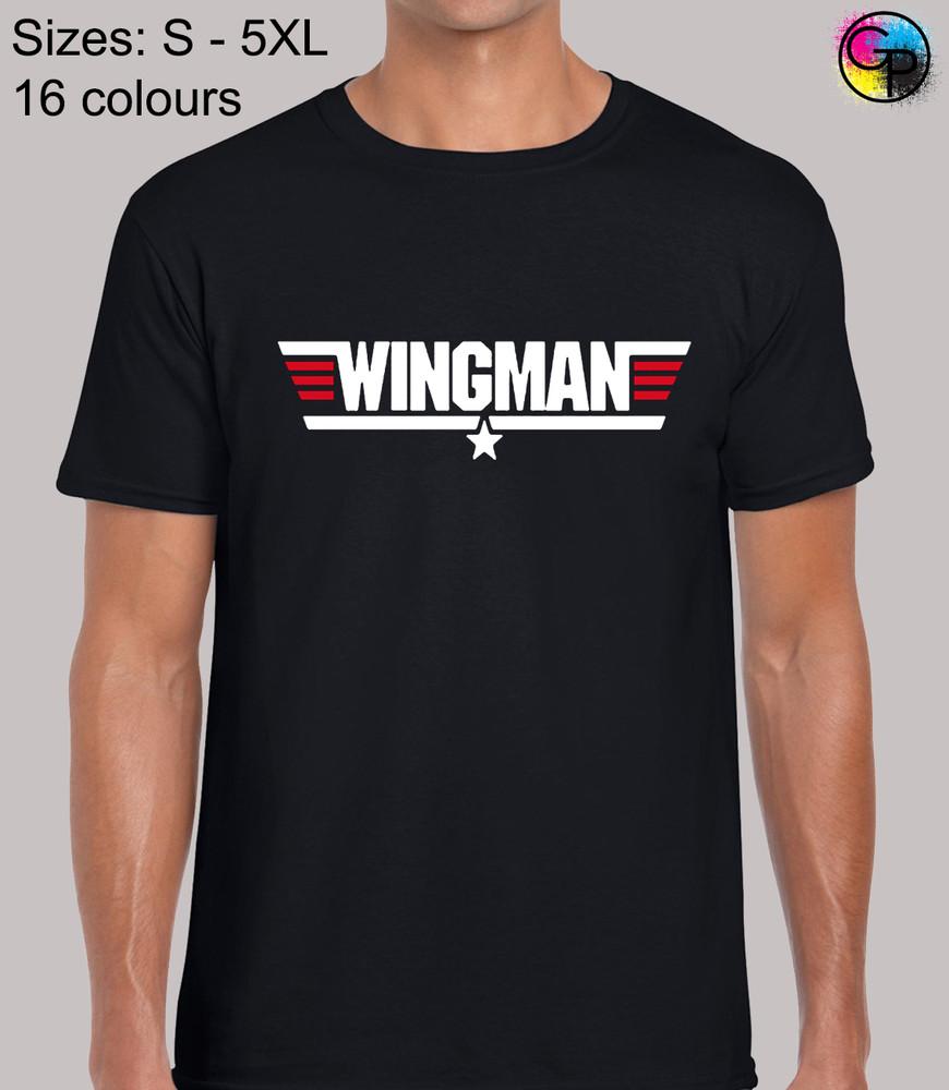 

Wingman Funny Novelty Joke Pilot Top Regular Fit T-Shirt Top TShirt Tee for Men M