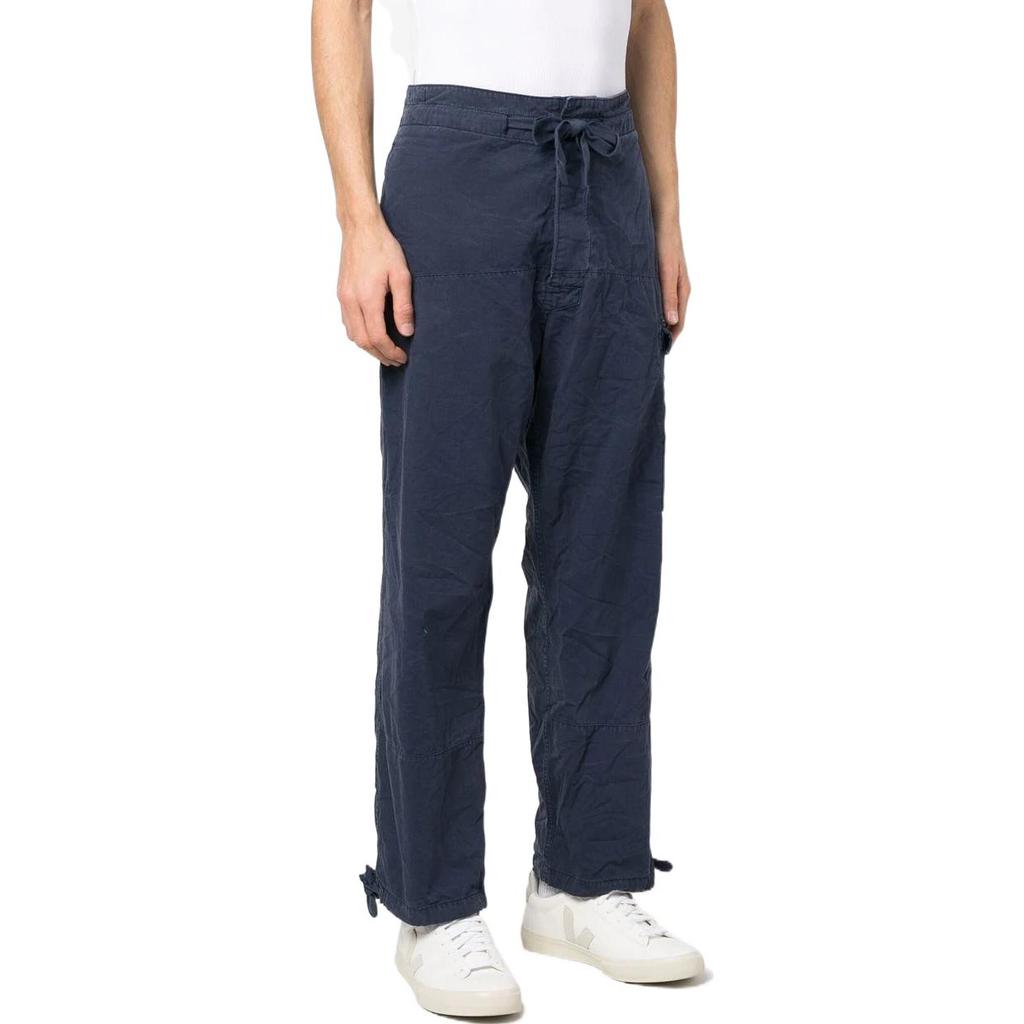 Polo Ralph Lauren SS23 Solid Color Lace-Up Zipper Work Casual Pants Men Pants Dark-Blue 710864878-001