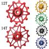 14T Rear Derailleur Pulley Ceramic Pulley Rear Derailleur Road  Bike Bearing MTB Ceramic Bearing