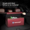 Lijk1 Car Trunk Leather Storage Box Auto Interior Organizer Accessories For VW GTI Polo Golf Passat Tiguan Arteon Touareg Taigo Caddy