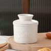 Ceramic butter tank, fresh-keeping butter storage box with lid, kitchen household butter fresh-keeping container