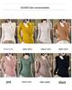 2024 Spring/Autumn Women's Slim Fit V-Neck Long Sleeve Knitwear - Korean Style Trendy Base Layer