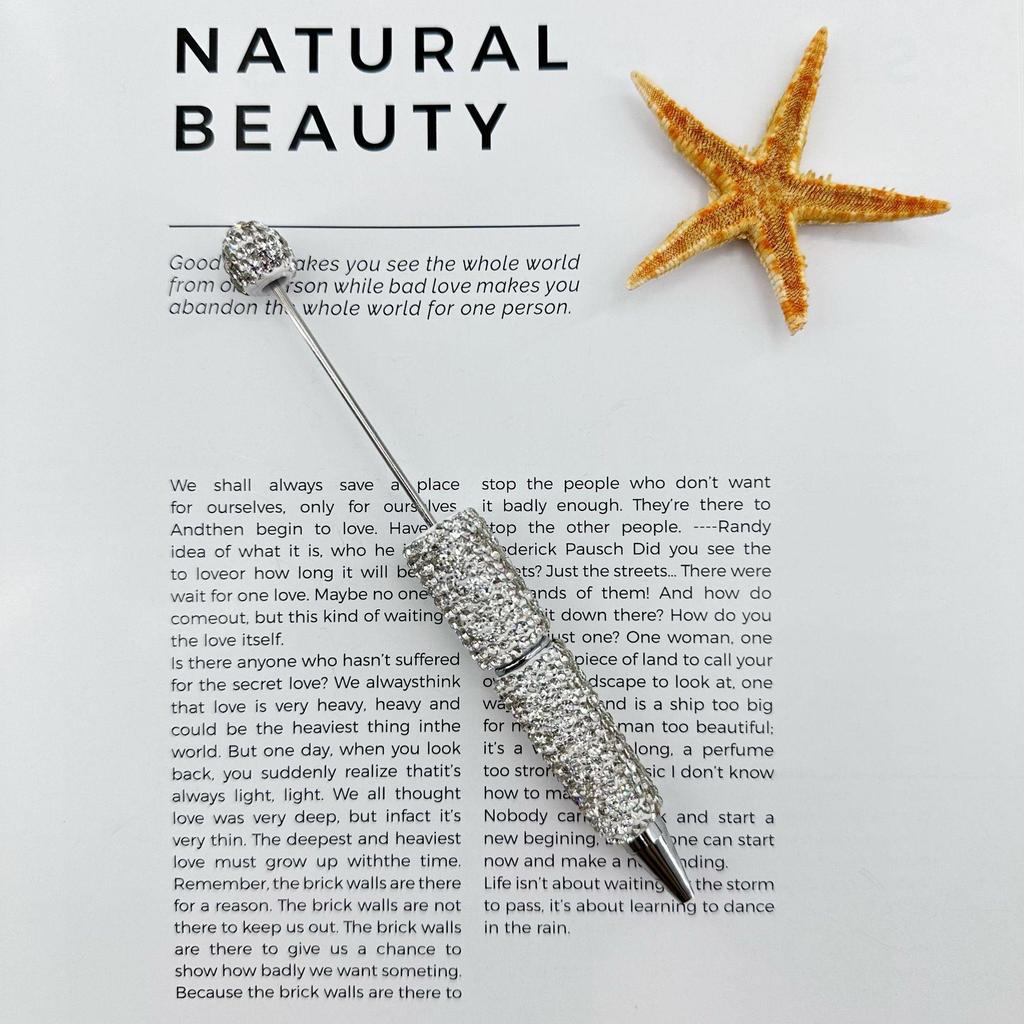 Multi-Color Rhinestone Beaded Ballpoint Pen - Creative Gift Option