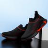New men's shoes large size breathable fly-woven sports shoes fashion trendy casual shoes one pedal lazy shoes