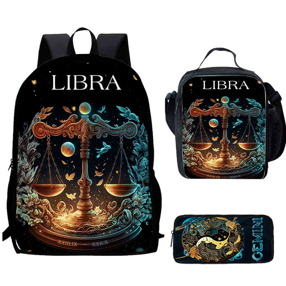 12 Sternbilder Schultasche High Definition Multifunktion Oxford Leichter Rucksack Haare