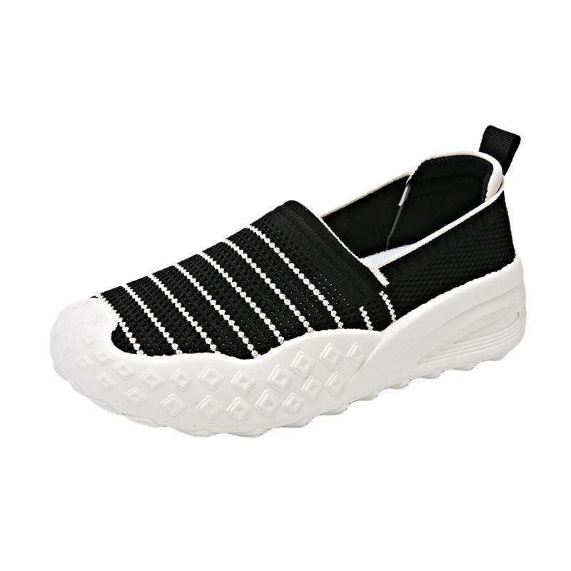 Loafer Cloth Shoes Women's Flat Loafers Women New Style Korean Black Casual Mesh Zapatillas Mujer Espadrilles Mujer Summer Soft