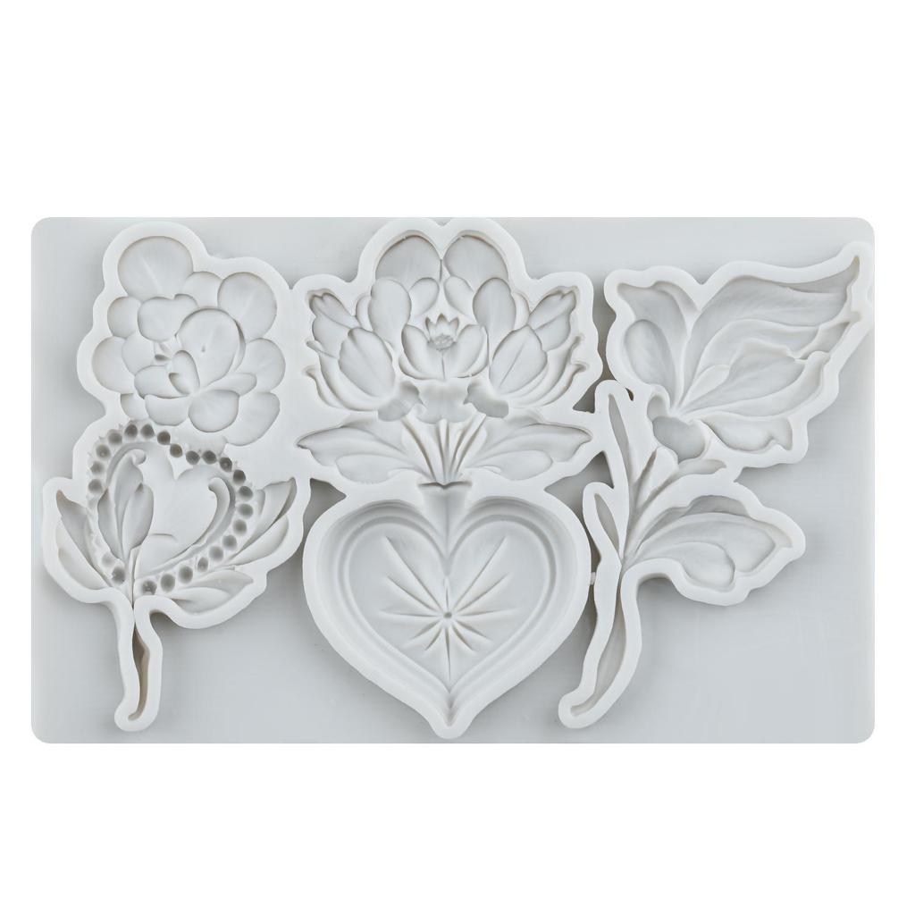 Bird Sunflower Silicone Mold Leaf Flower Vase Snail Fondant Molds Cake Decorating Tools Cupcake Topper Candy Resin Clay Chocolate Gumpaste Mold