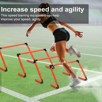 Geschwindigkeits-Agility-Trainingshürde, Höhenwinkel einstellbar, abnehmbar, Springen, plyometrische Athleten, Fußball, Basketball, Leichtathletik, Übungshürde, Fitness
