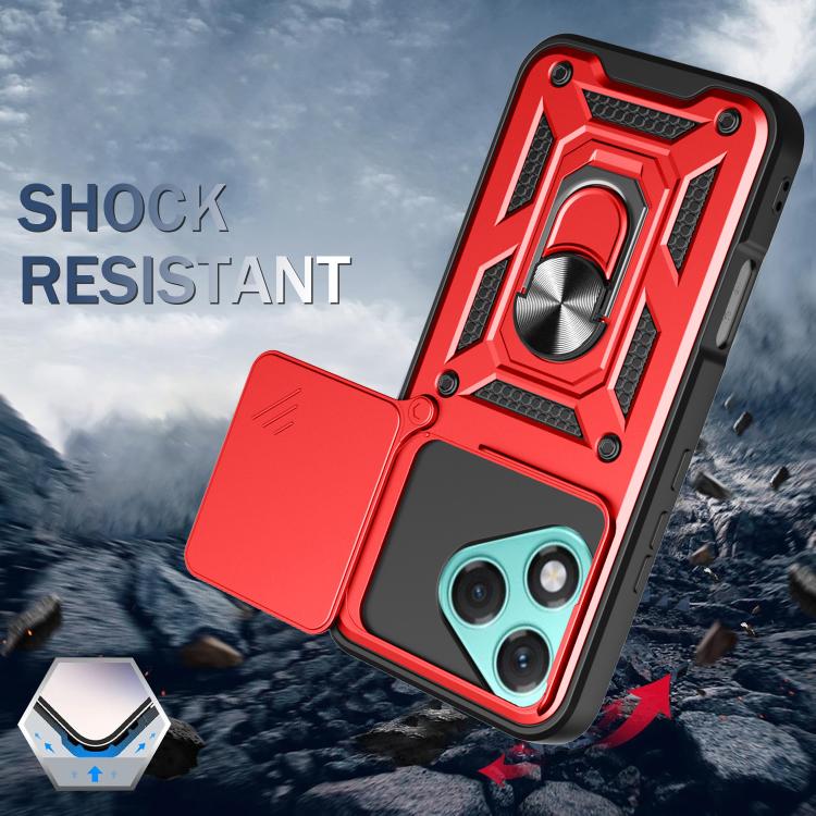 Phonecase for Honor 400 Lite Global Sliding Camera Cover Design TPU+PC Phone Case