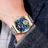 Men's Stainless Steel Tourbillon Watch Men's Student Quartz Watch Business Calendar Waterproof Steel Strap Watch Large Dial
