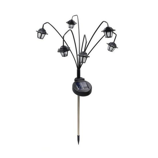 Solar Powered Halloween Decorations Garden Lights, Decorative Ghost Pumpkin Witch Hat String Glowing Yard Stakes IP54 Waterproof Outdoor LED