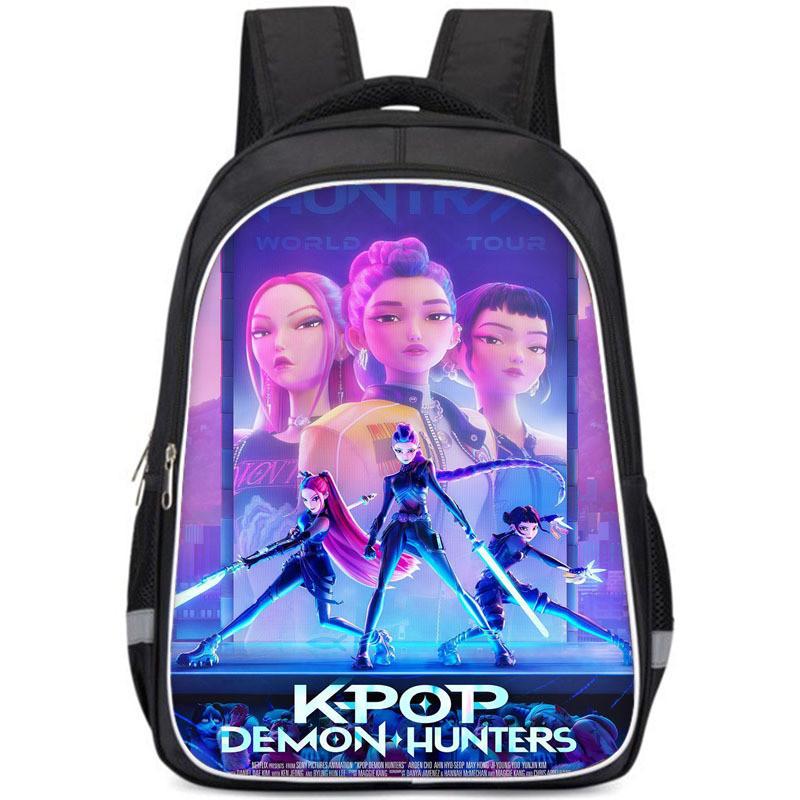 Kpop Demon Hunters Childrens Backpack With Breathable Oxford Fabric For School Use