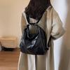Spring 2026 Soft Leather Large Capacity Women's Tote Bag Commuter Crossbody Backpack Multi-Functial Shoulder Bag