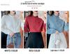 Spring & Autumn 2024 Women's Jacquard Cotton Shirt with Ruffled Collar - Fashionable & Versatile