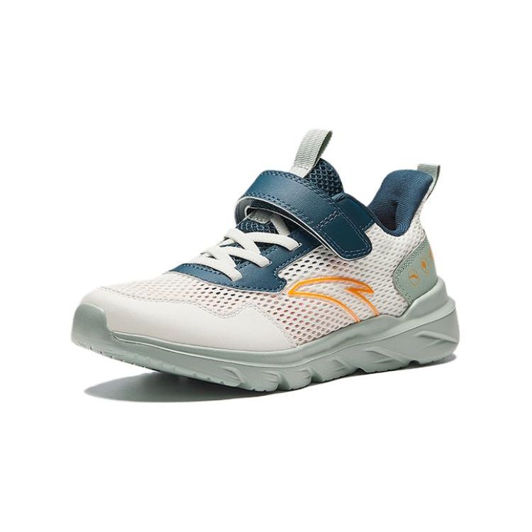Anta Kids Non-Slip Breathable Low-Top Running Shoes Men sneaker White Blue Green A12435567-8