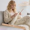 Wooden Knitting Frame adjustable size hand knitting set Hand Knitting Boards With No Needles Required for knitting Throw blanket