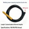 Stainless Steel Weld Cleaning Brush Head - M6/M8/M10 Durable Electrolytic Brush Accessory