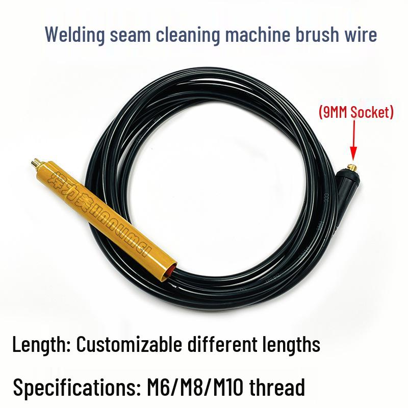 Stainless Steel Weld Cleaning Brush Head - M6/M8/M10 Durable Electrolytic Brush Accessory