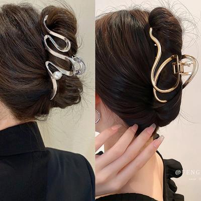 Pinzas para el pelo geométricas de metal de moda para mujer Pinzas para el pelo vintage Pinza de cangrejo Pasador Accesorios para el pelo para niñas Adorno para la cabeza