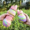 Silicone Sport Water Bottle Large Capacity Portable Water Bottle Silicone Folding Cups Children