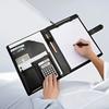 A4 Business Padfolio Datei Ordner für Dokument Halter Klemmbrett Ordner Rechner PU Leder Organizer Meeting Schreiben Pad Büro