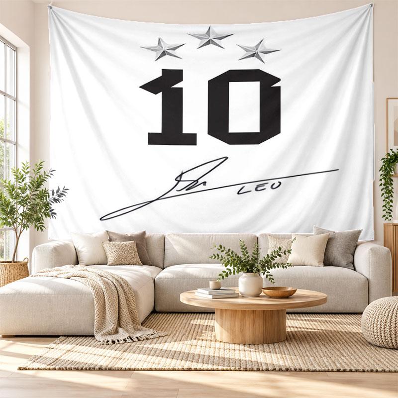 Lionel Messi Wall Tapestry, Soft Fabric Wall Hanging, Decorative Backdrop For Bedroom Home Wall Art