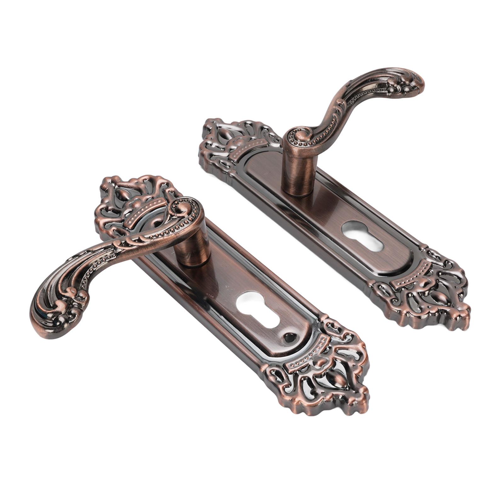 

Ручка-рычаг входной двери с ключами замка Универсальная тихая из алюминиевого сплава в европейском стиле дверная ручка для дома, спальни