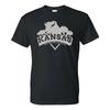 Kansas Buffalo Arch - Heimatstaat Stolz T-Shirt - Schwarz