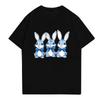 Easter - Men's Casual Baggy Bunny  Print T-shirt Round Neck Pull-over Short-sleeved Top