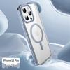 iPhone 14/15 Transparent Airbag Anti-Drop Case with Back Panel