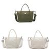 Classic Nylon Tote Bag For Women With Zipper Closure For Daily Use