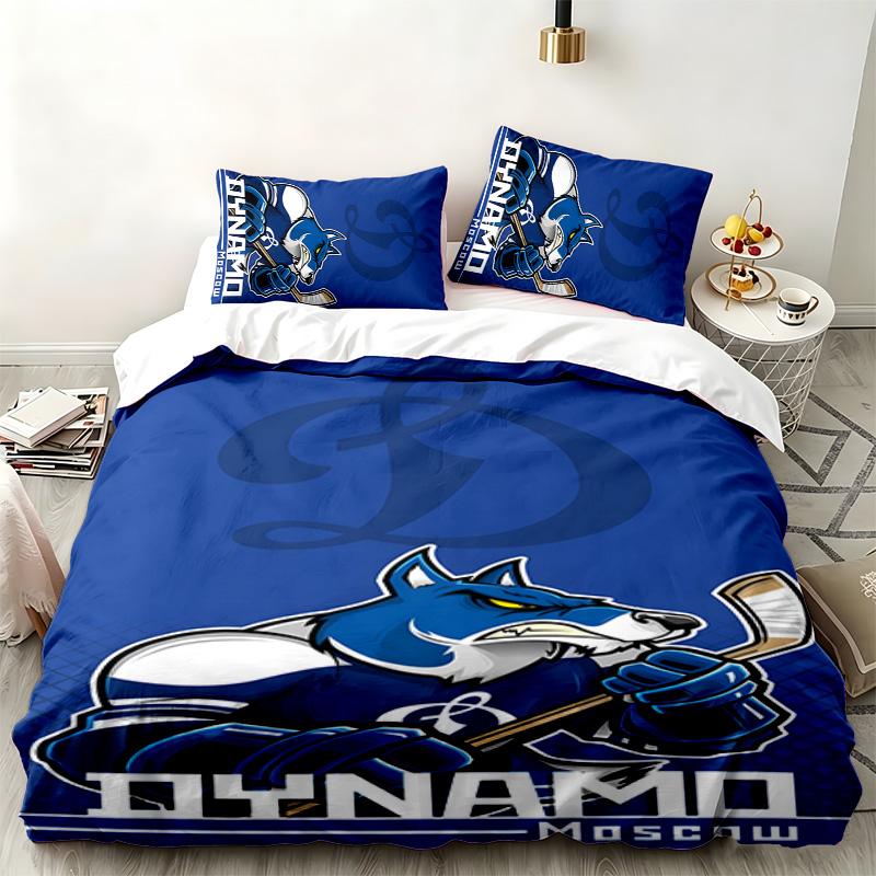 FC Dinamo Minsk 3pc set Perfect for bedroom use Comfortable bedding set includes a duvet cover and two pillowcases Ideal birthday or Christmas gift