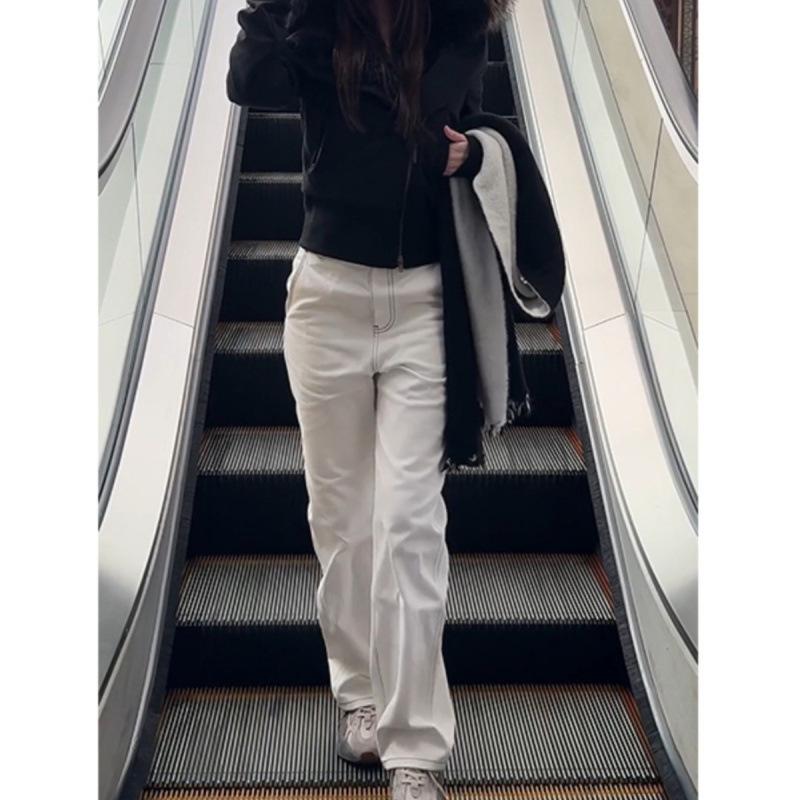 

Hooded Fluffy Jacket Women s Winter-feeling Plush Thickened Cotton Jacket Short Top S