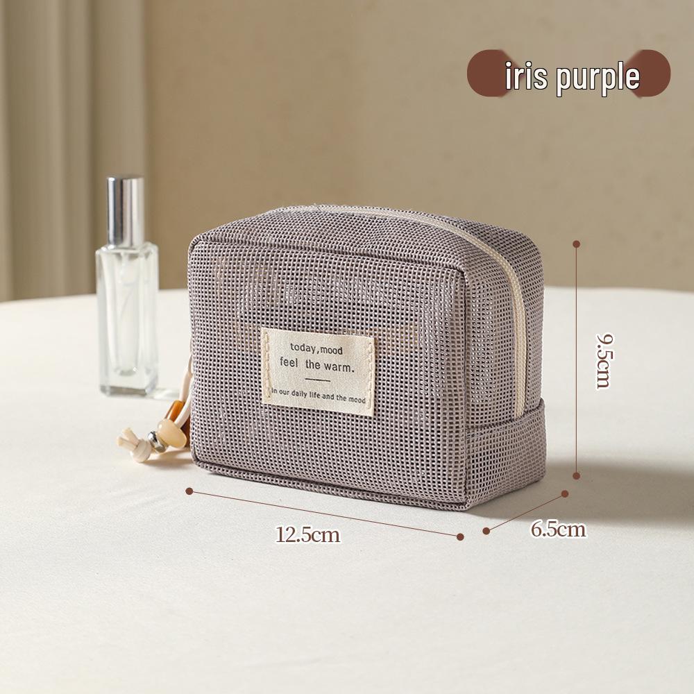 

Large Capacity Cross-Border Mesh Cosmetic Handbag: High-End, Multi-Functional Travel Toiletries Organizer for Women