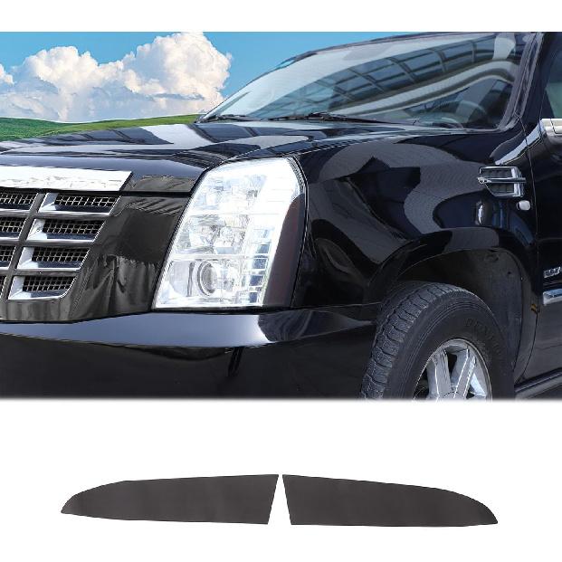 

Тонирующая пленка для передних фар автомобиля, совместимая с Cadillac Escalade 2007-2014, Виниловая наклейка-декаль на передний фонарь автомобиля, Внешние аксессуары (Тьма серый